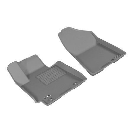 3D MAXPIDER All Weather Floor Mat in Kagu Gray 1st Row for 2016-2017 Hyundai Tucson L1HY06611501